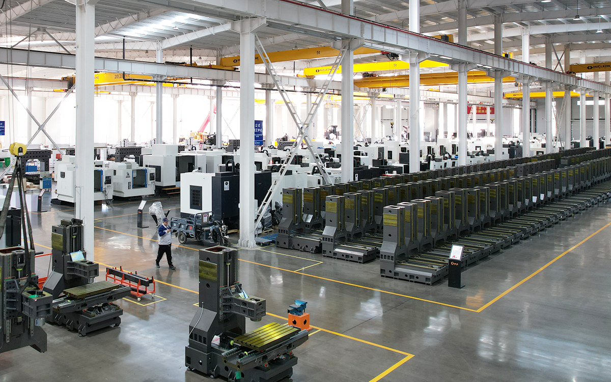 Machine tool production workshop